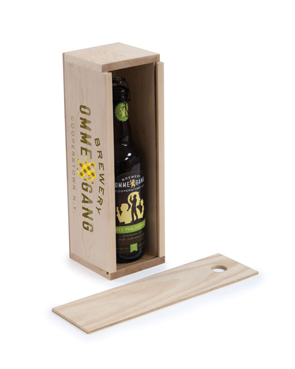 Plywood Gift Box with Wood Slide Cover