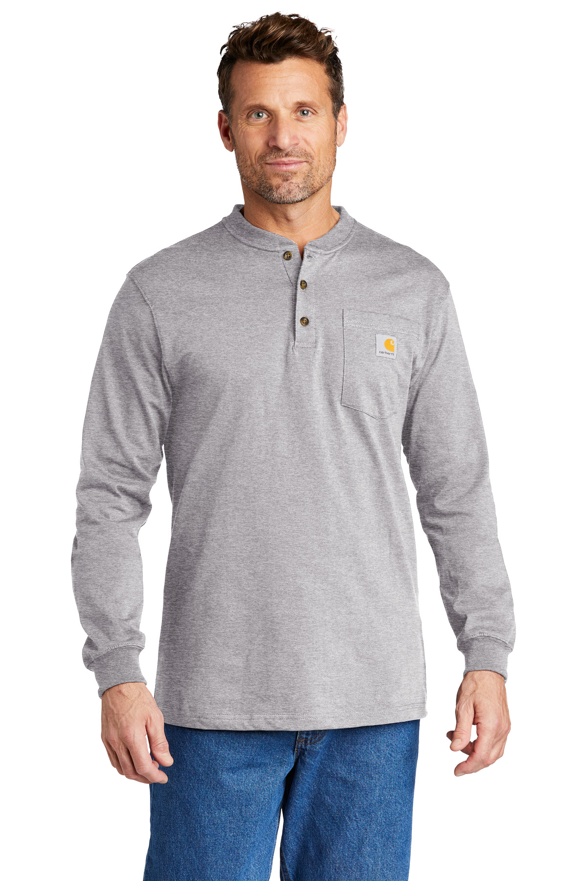 Carhartt Long Sleeve Henley T-Shirt CTK128 37