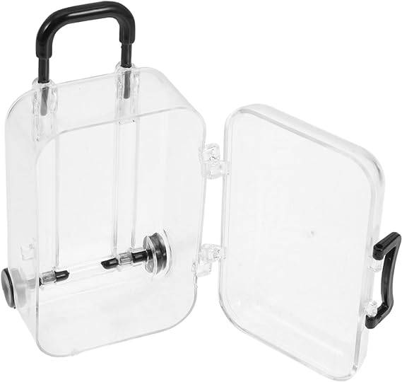 Mini Cute Transparent PP Trolley Case Jewelry Box 5