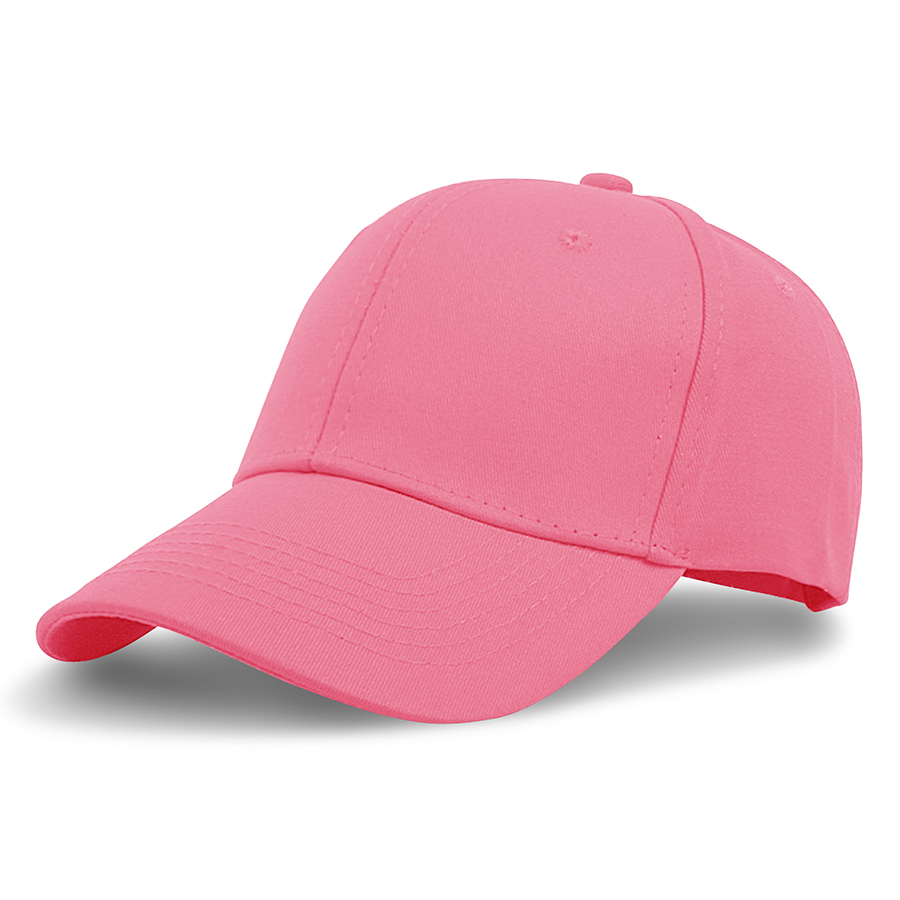 Stock Solid Color Cotton 6-Panel Baseball Cap w/ Metal Tuck 25
