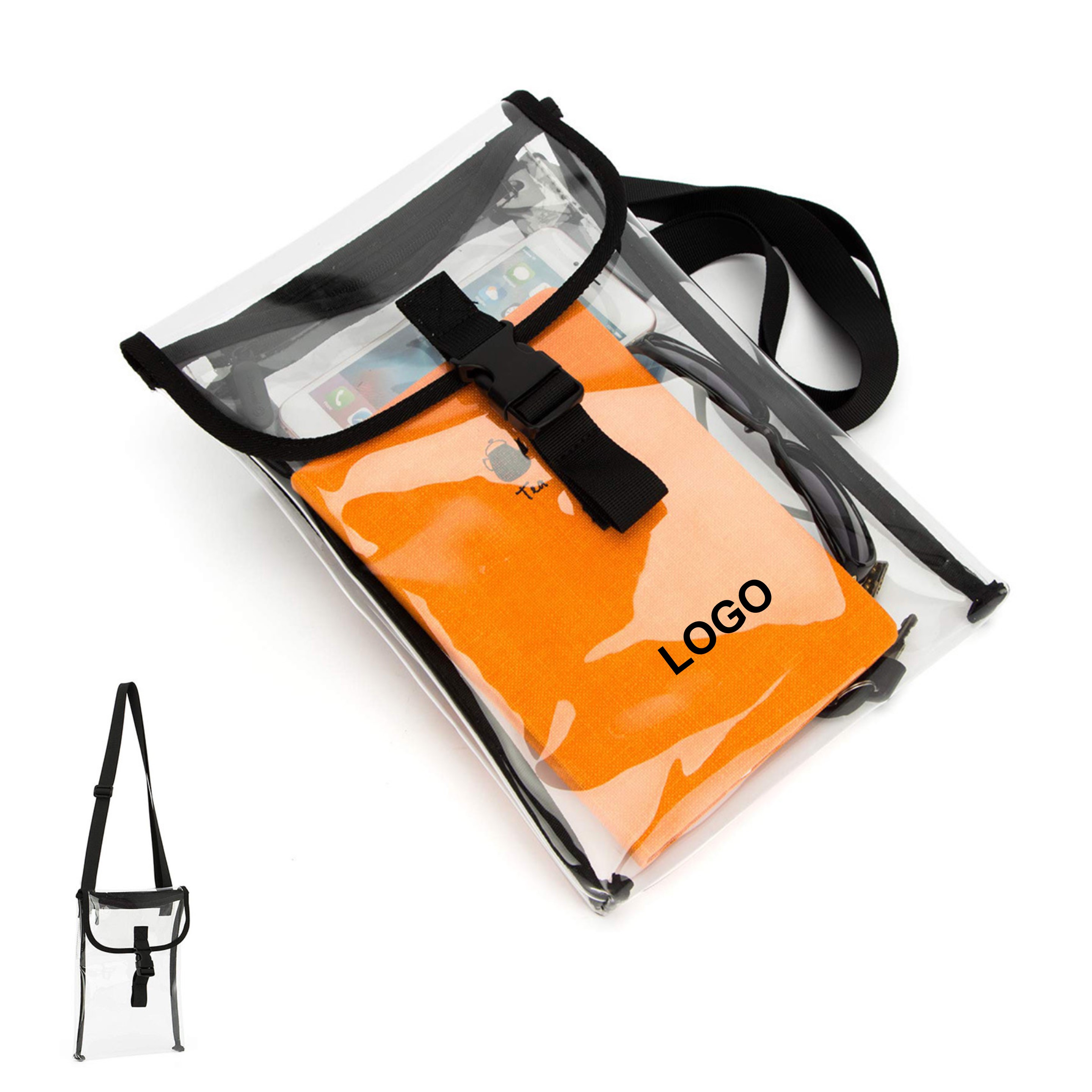 Clear Crossbody Bag (direct import) 1