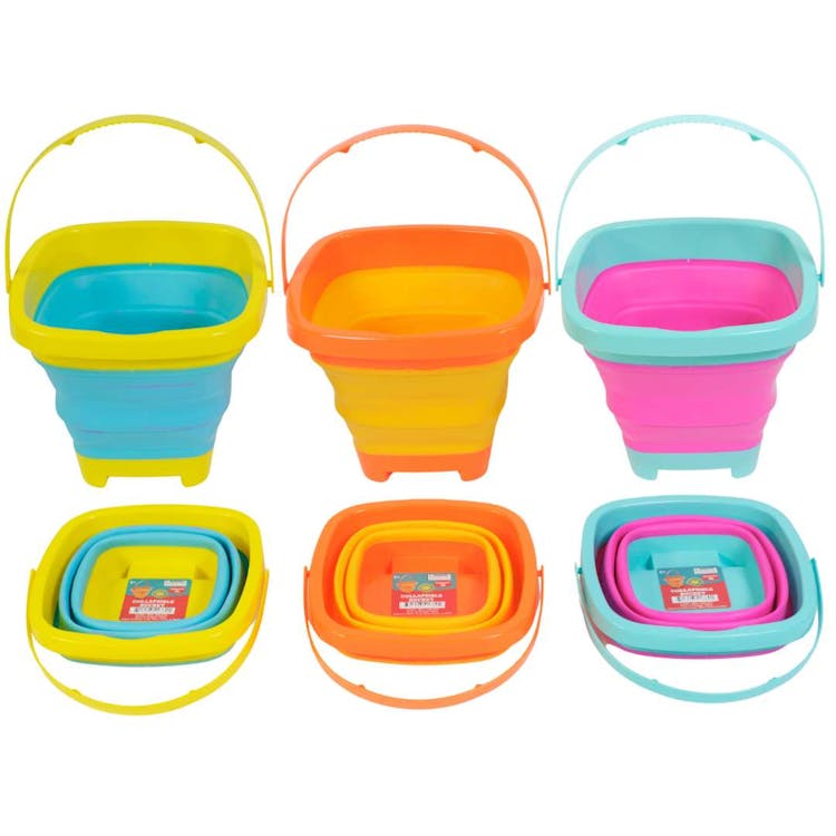 Collapsible Square Buckets - Assorted 2