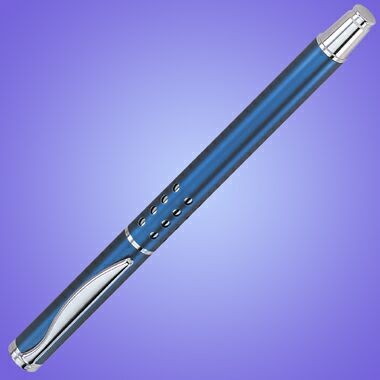 BLUE BARREL APOLLO ROLLERBALL PEN 1