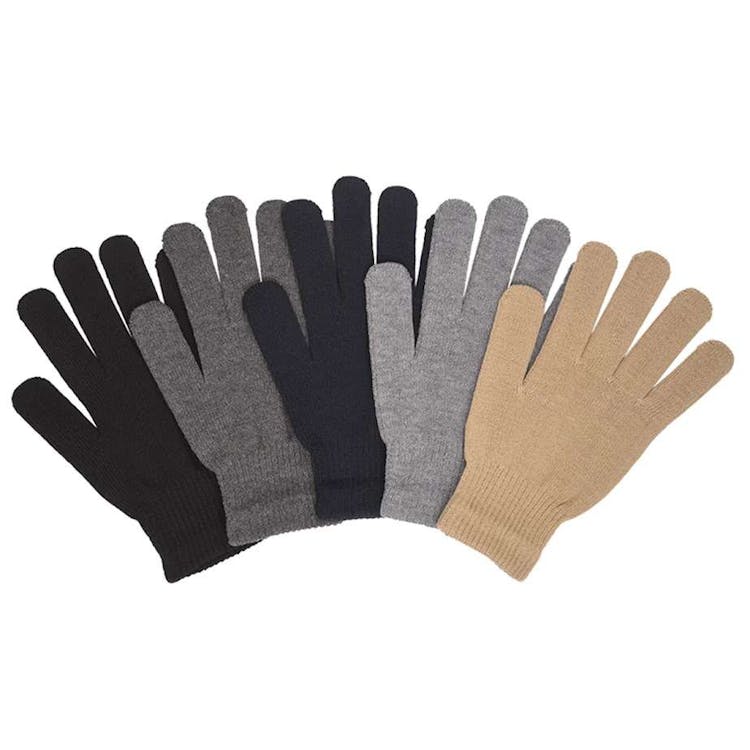 Men's Magic Gloves - 5 Solid Colors One Size Fits Most 2