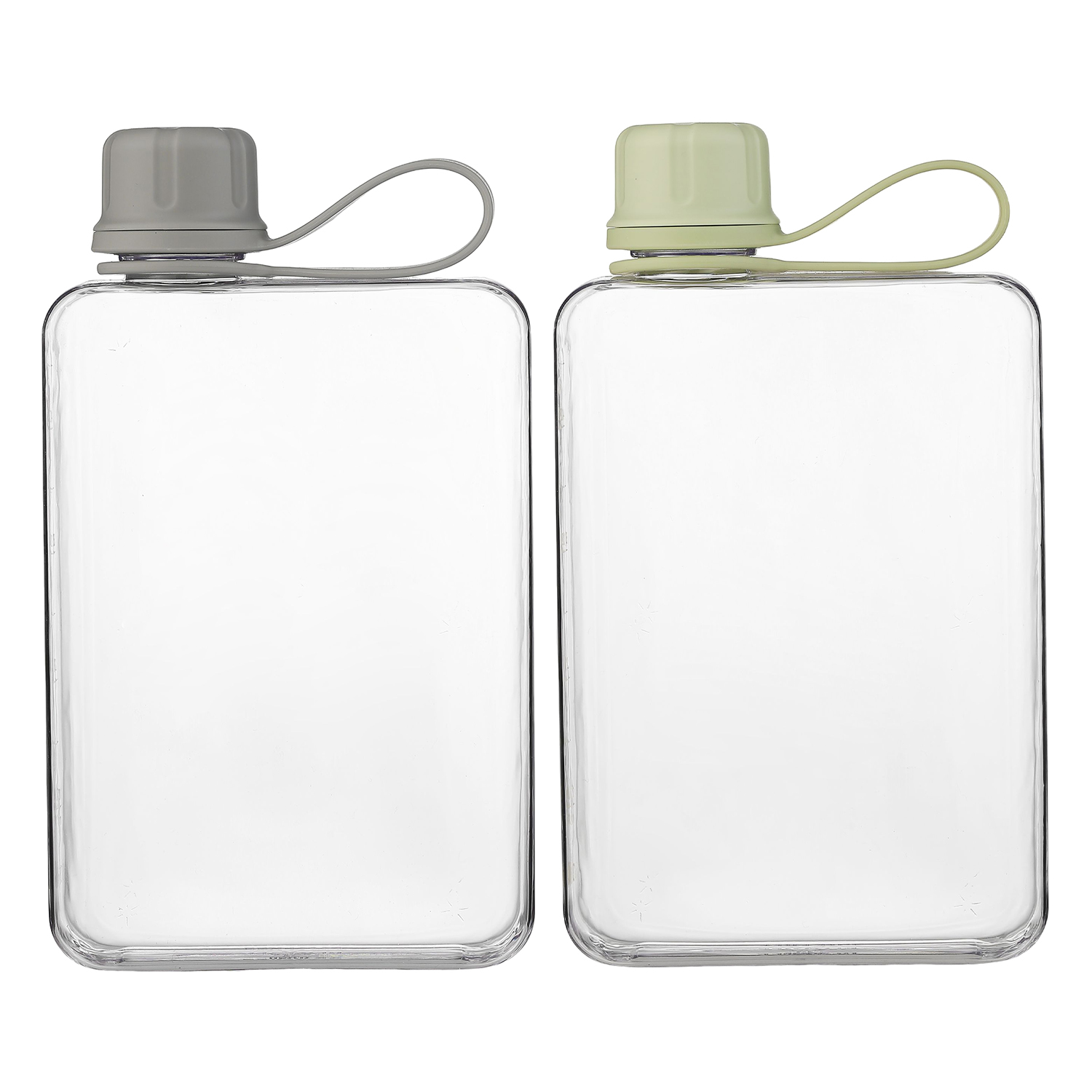 Clear Flat Sports Water Bottle 2