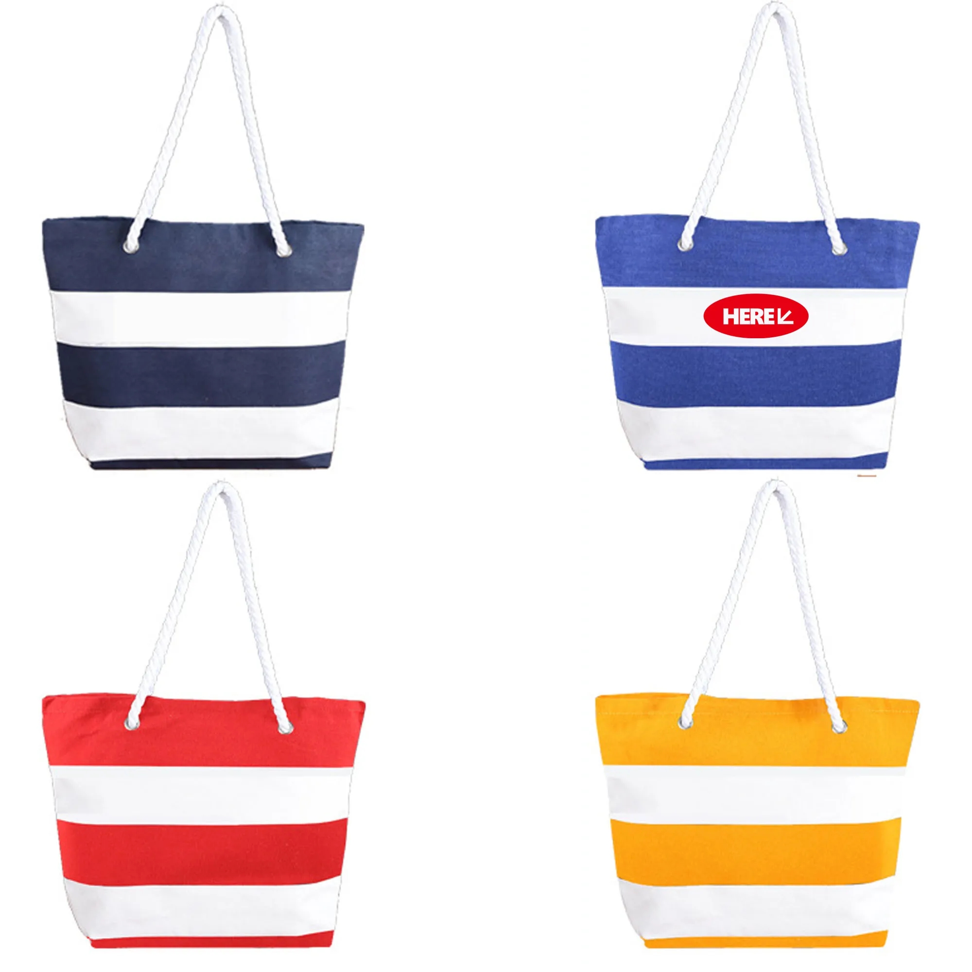 Canvas Tote Bag With Rope Handle