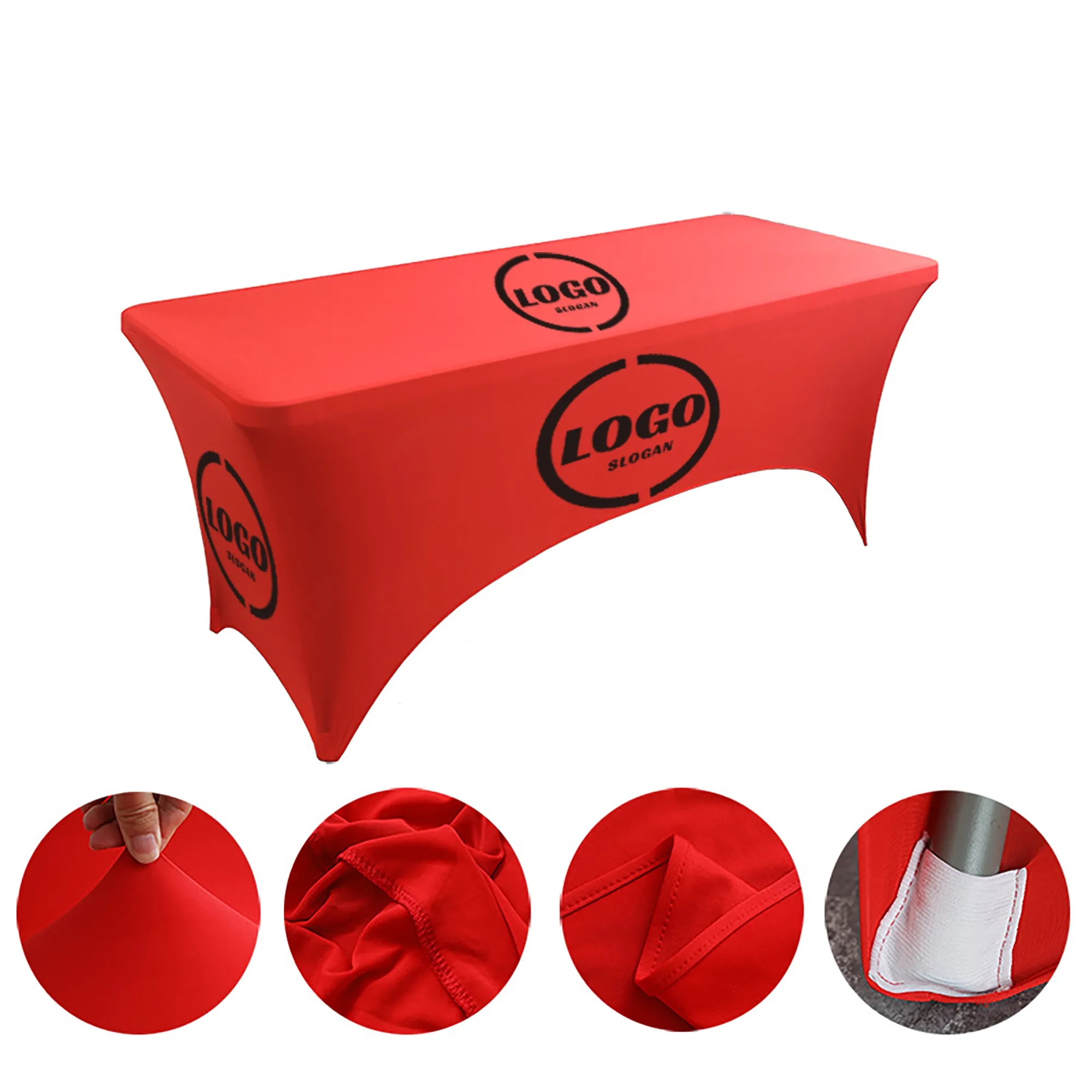Custom Stretch Fitted Table Cover 6FT