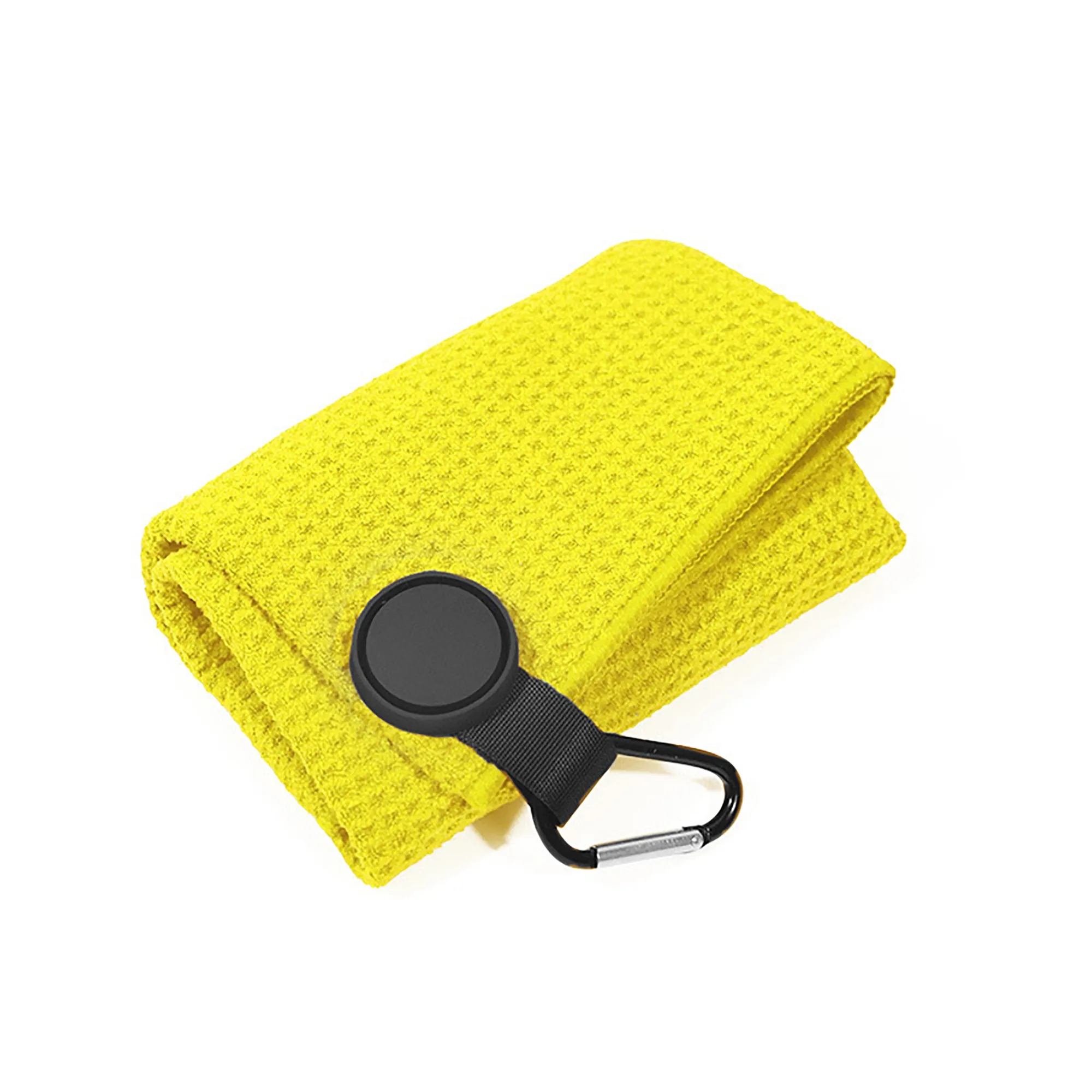 Round Microfiber Golf Towel with Strong Magnet 12