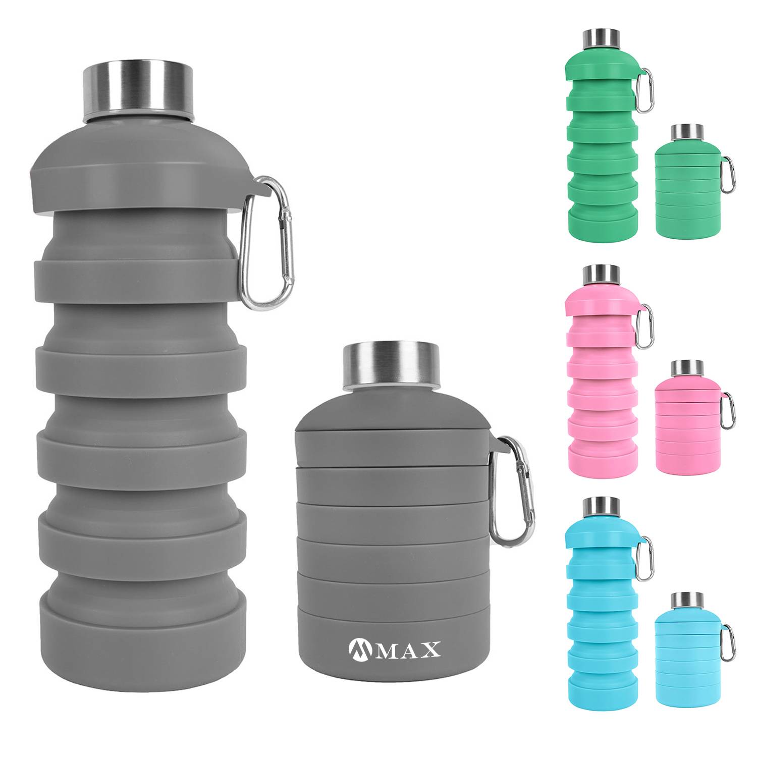 34oz Large Capacity Outdoor Retractable Folding Water Bottle 7