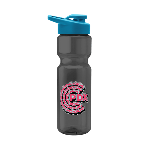 Blazer 28oz Transparent Bike Bottle w/Drink-thru Lid 216