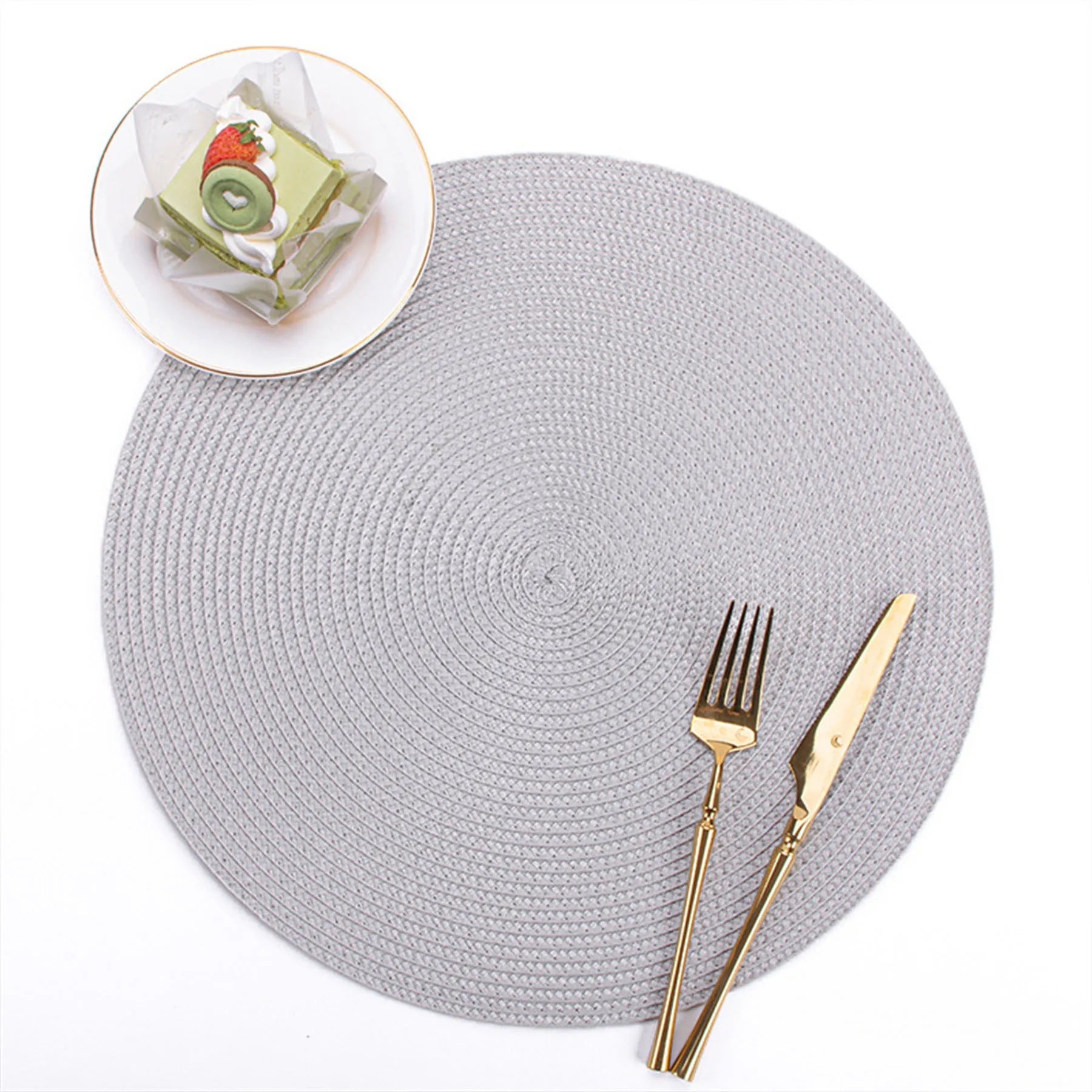 Round Hand Woven Place Mat 10