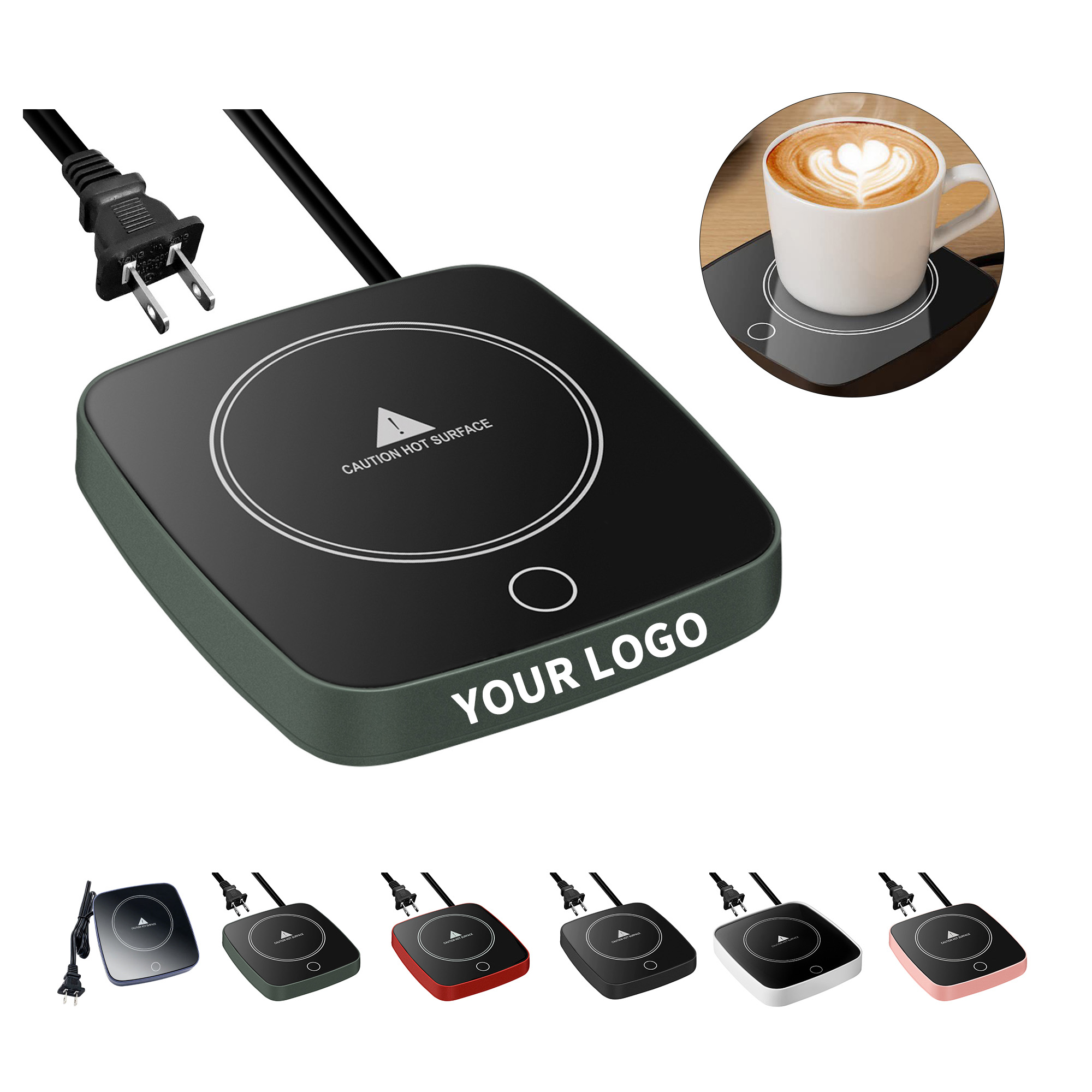 Desk Beverage Warmer With Auto Shutoff 6.5" x 1.2" x 1.7" 5