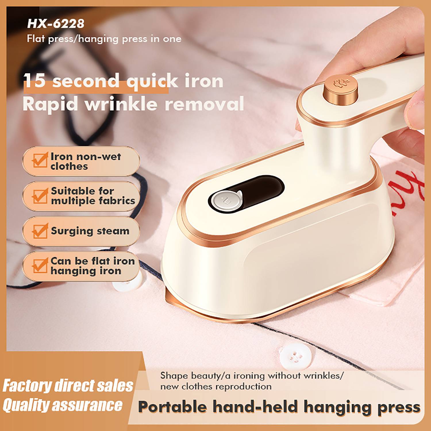 Portable Handheld Steam Iron 5