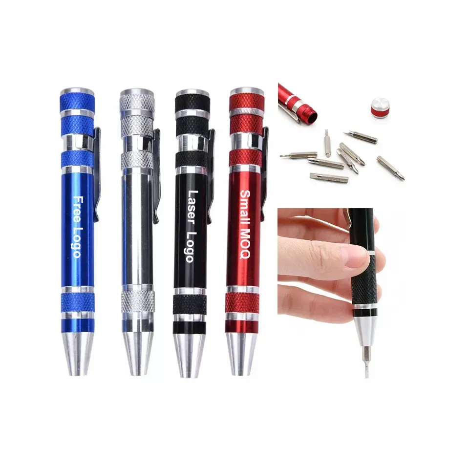 8 in 1 Aluminum Pen-Style Tool Kit 7