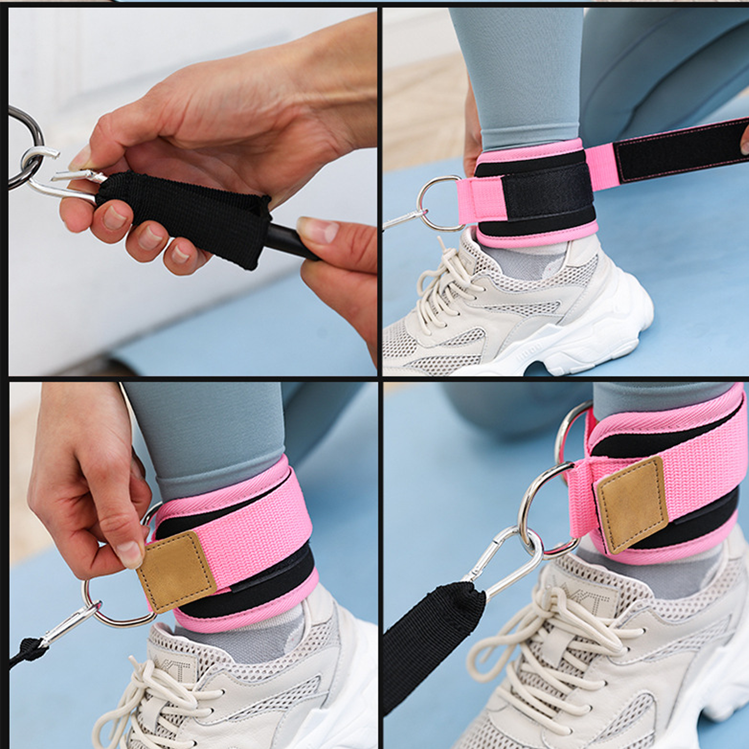 Gantry Frame Fitness Leg Strength Ankle Gaiter Strap 4