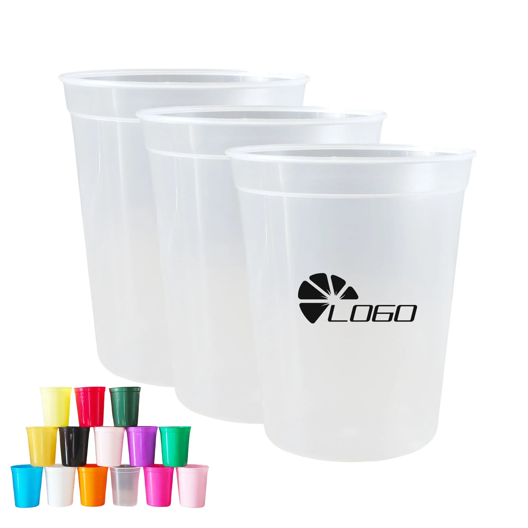 MOQ20 Plastic 16oz Party Stadium Cups 2
