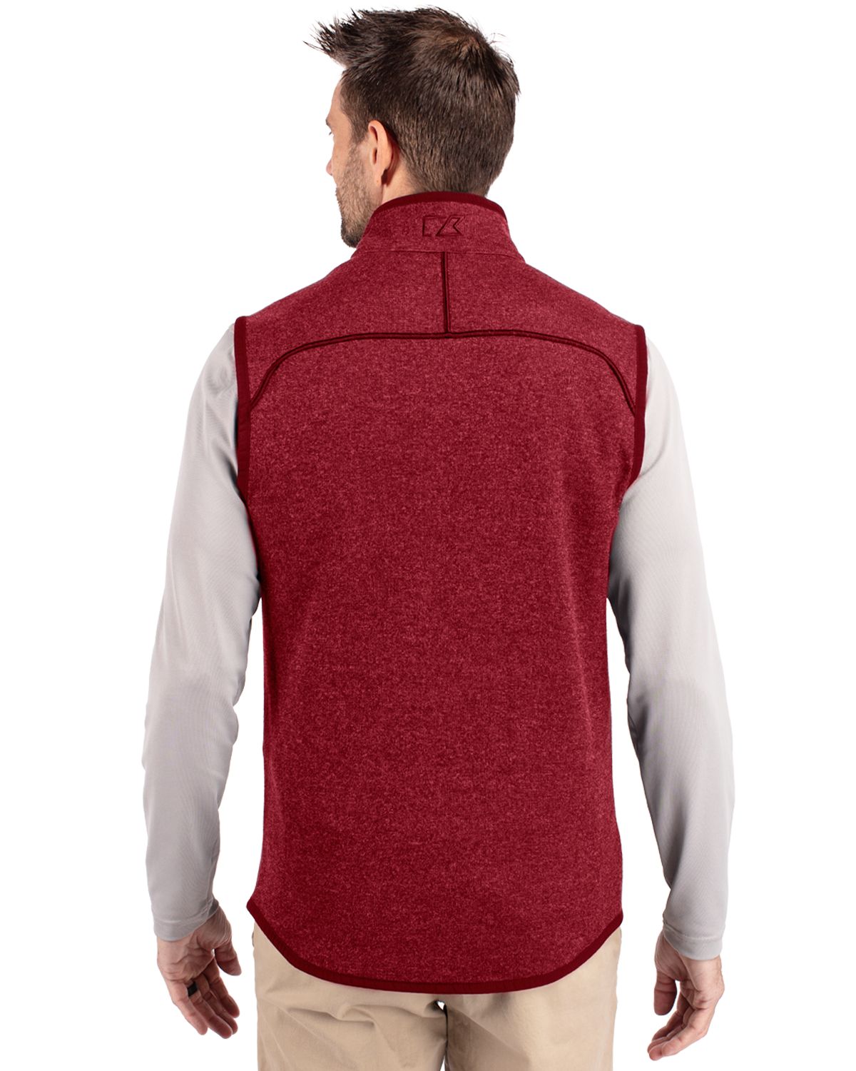 Cutter & Buck Mainsail Sweater-Knit Mens Full Zip Vest 17