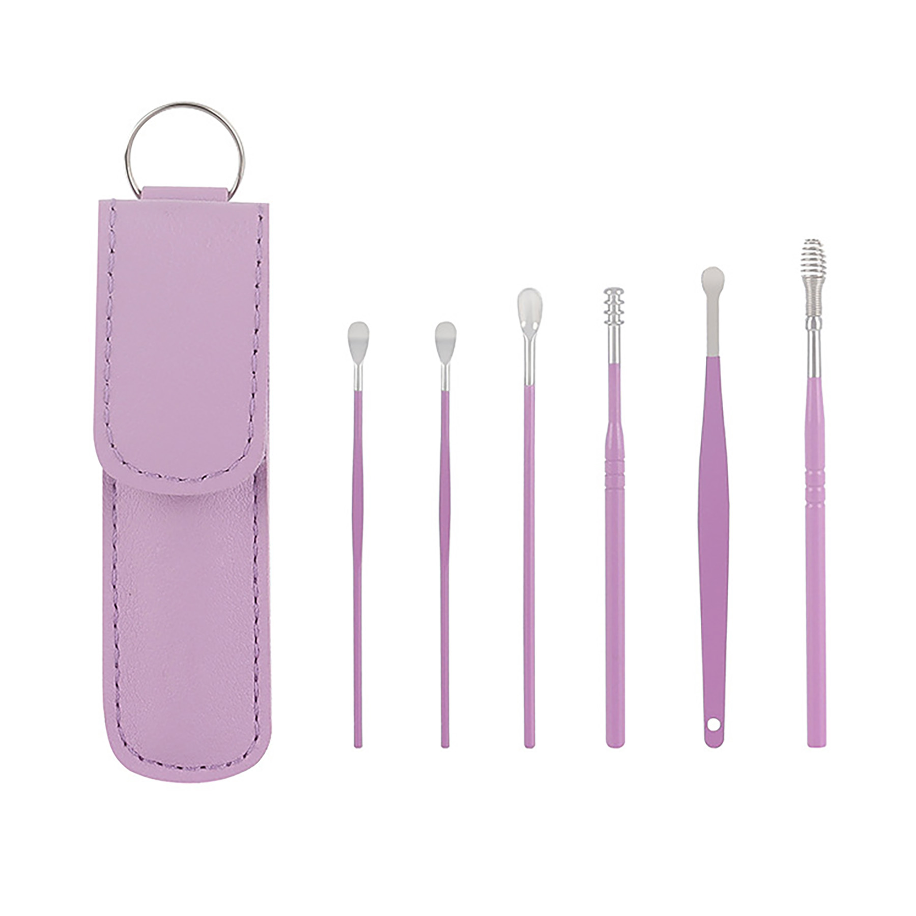 Stainless Steel Ear Spoon Cleaning Tool Six Piece Set 5