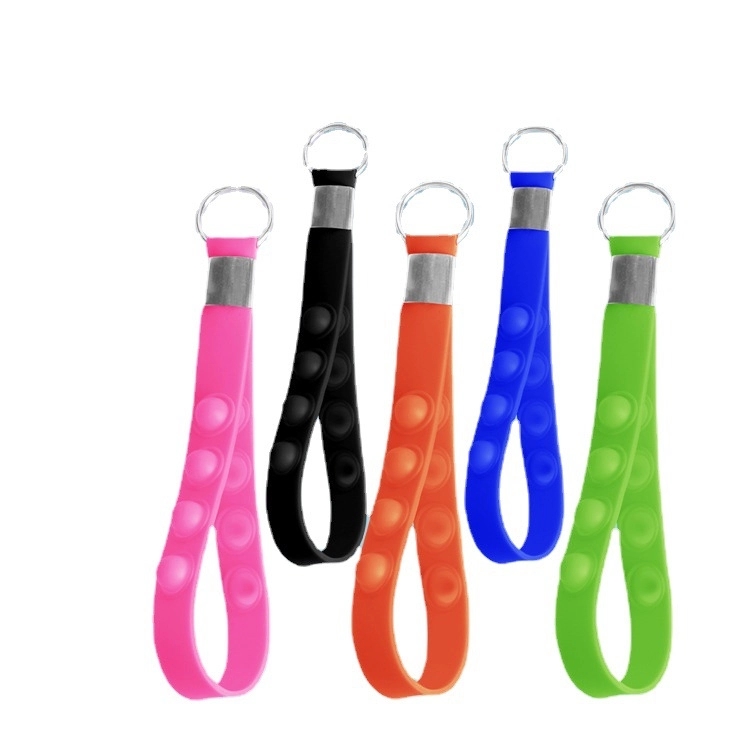 Silicone Push pop keychain 3