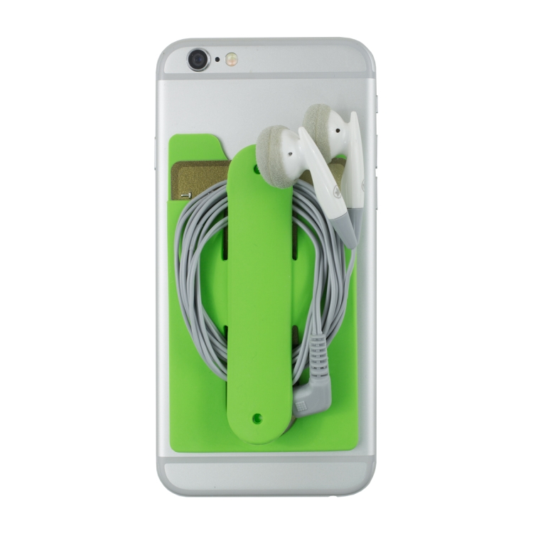 "Kickstart" Two Function Soft Silicone Cell Phone Kickstand & Wallet 16