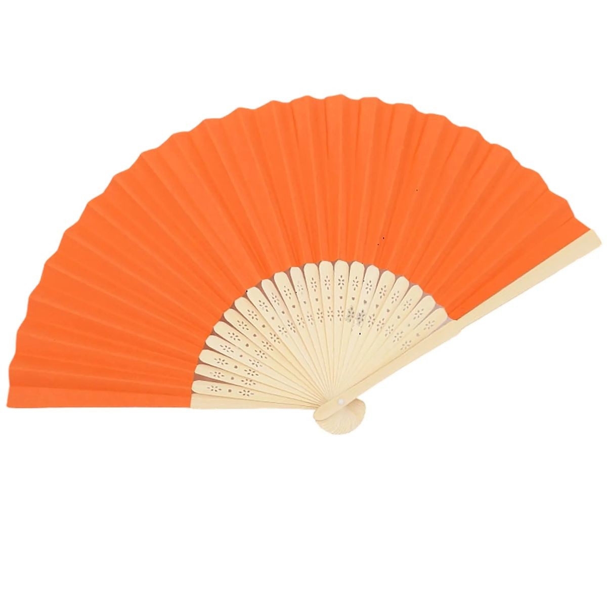 14.96 Inch Paper Fan with Bamboo Frame Lightweight Design 21