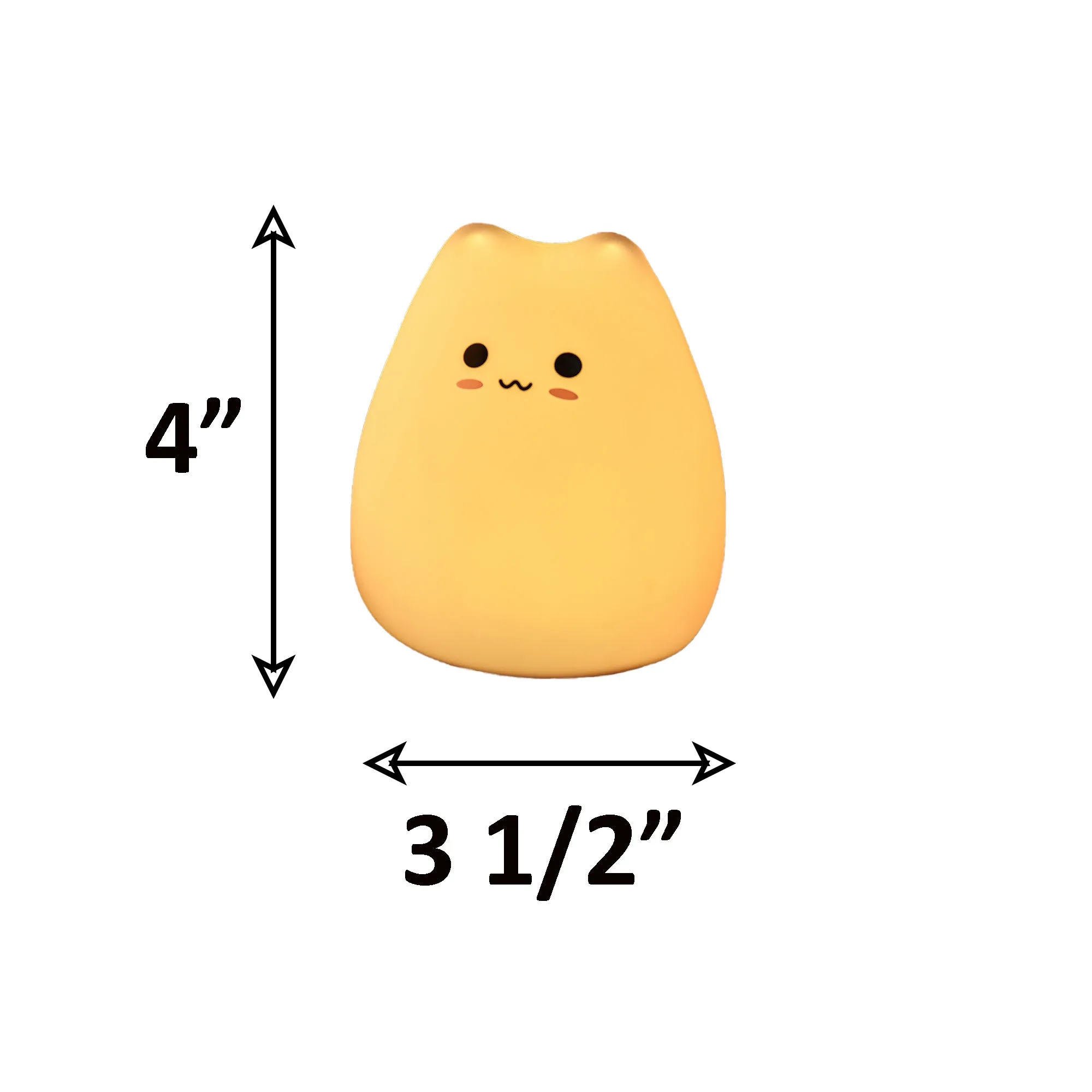 Portable Soft Silicone Cute Cat LED Night Light 3