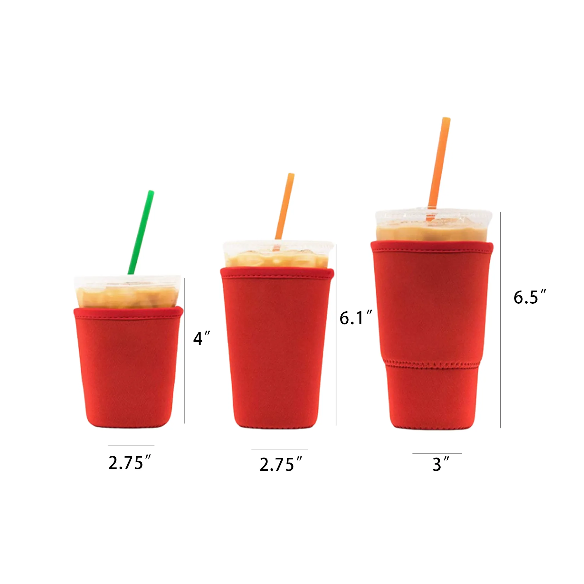 Reusable Neoprene Iced Coffee Sleeve 4