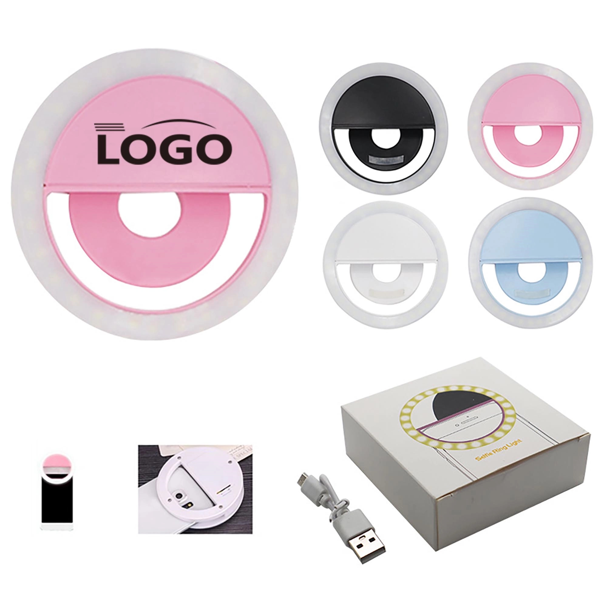 Portable LED USB Charge Selfie Ring Light 2