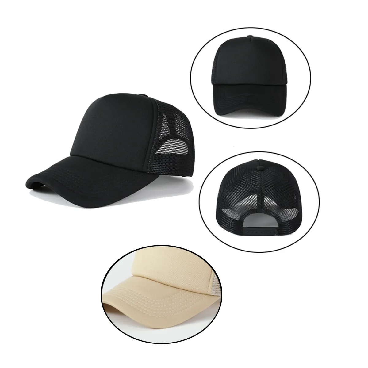 Customizable Foam Front Mesh Back Trucker Hat 3