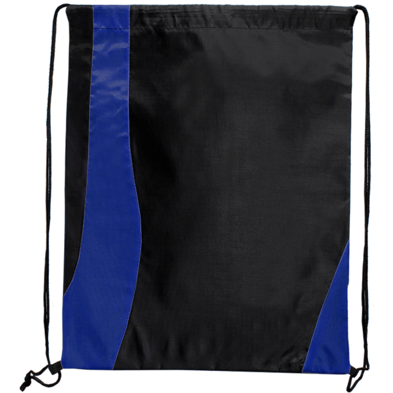 Two Tone Wavy Drawstring Tote Bags 2