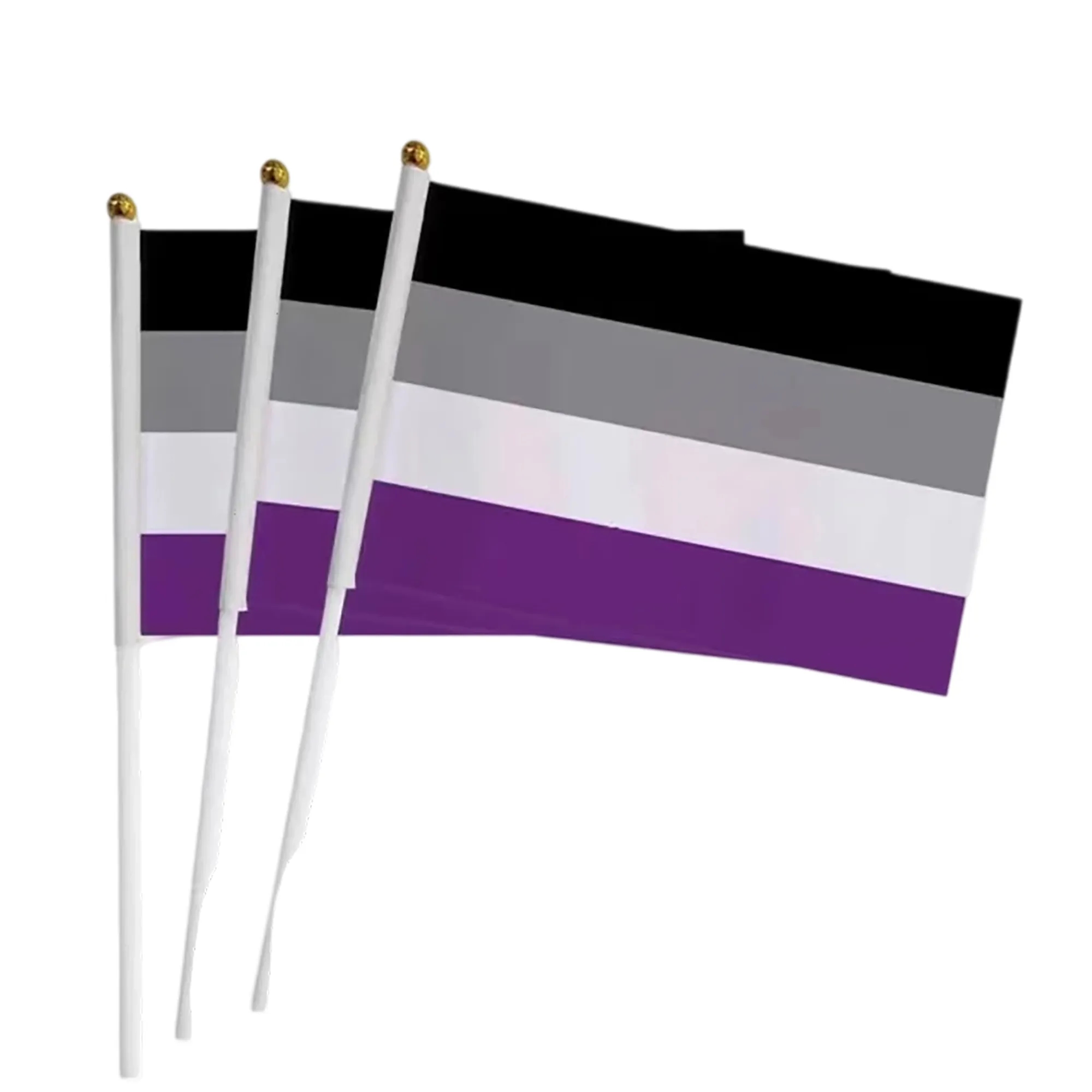 Polyester Rainbow Flag Handheld 6x4 Inch 3