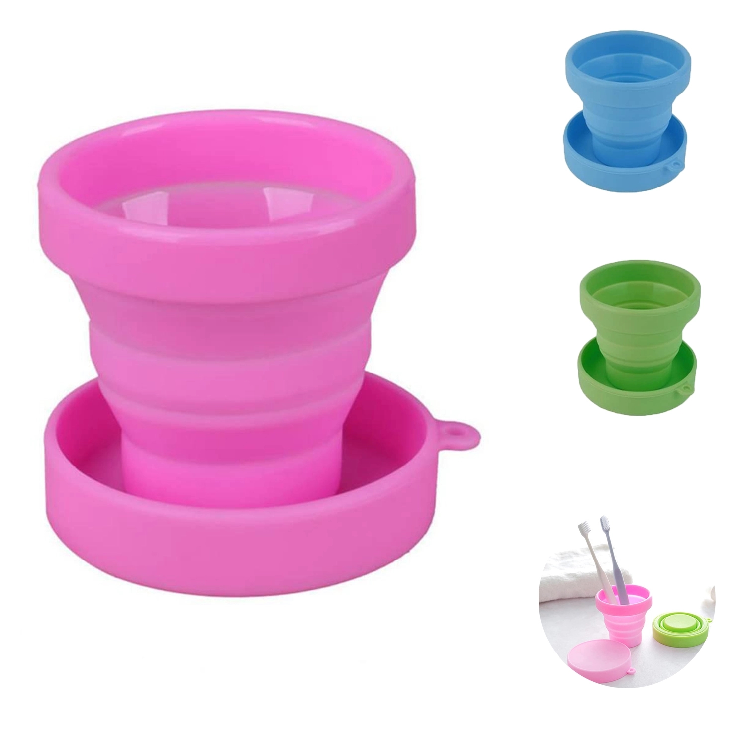 5Oz Silicone Travel Folding Water Cup 4
