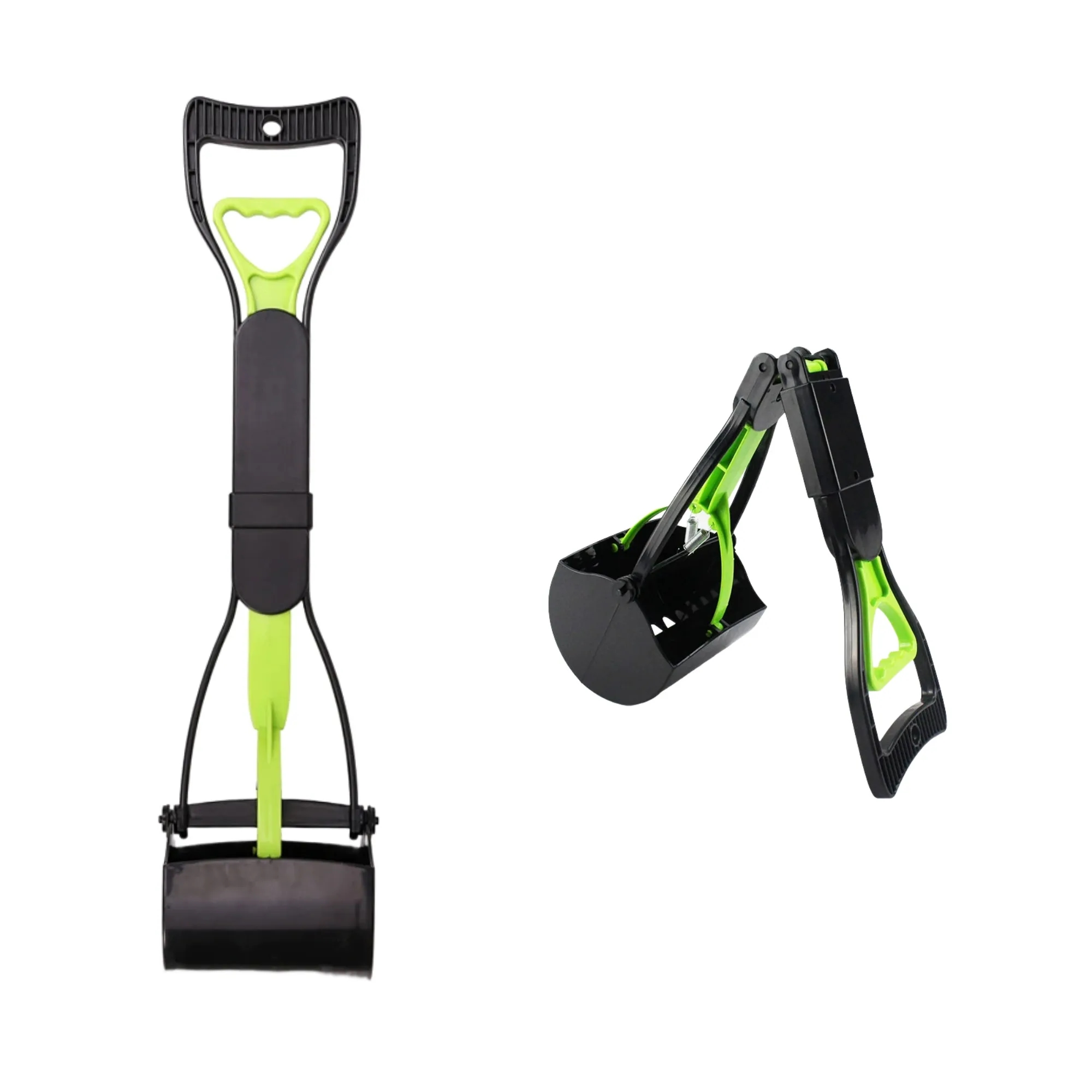 Foldable Long-Handled Pet Pooper Scooper With Trash Bag 10