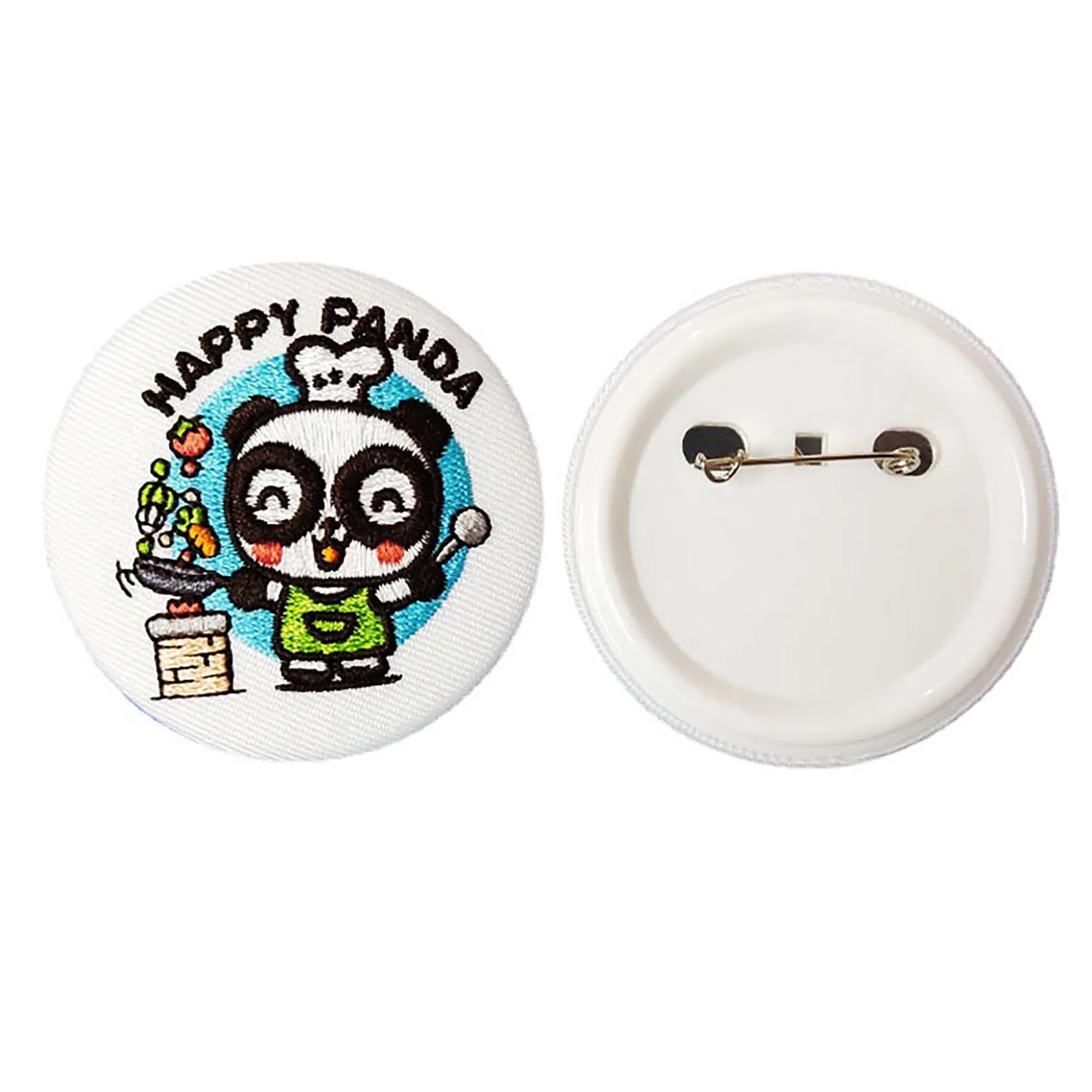 Embroidery Button Round Badge MOQ 50pcs 2