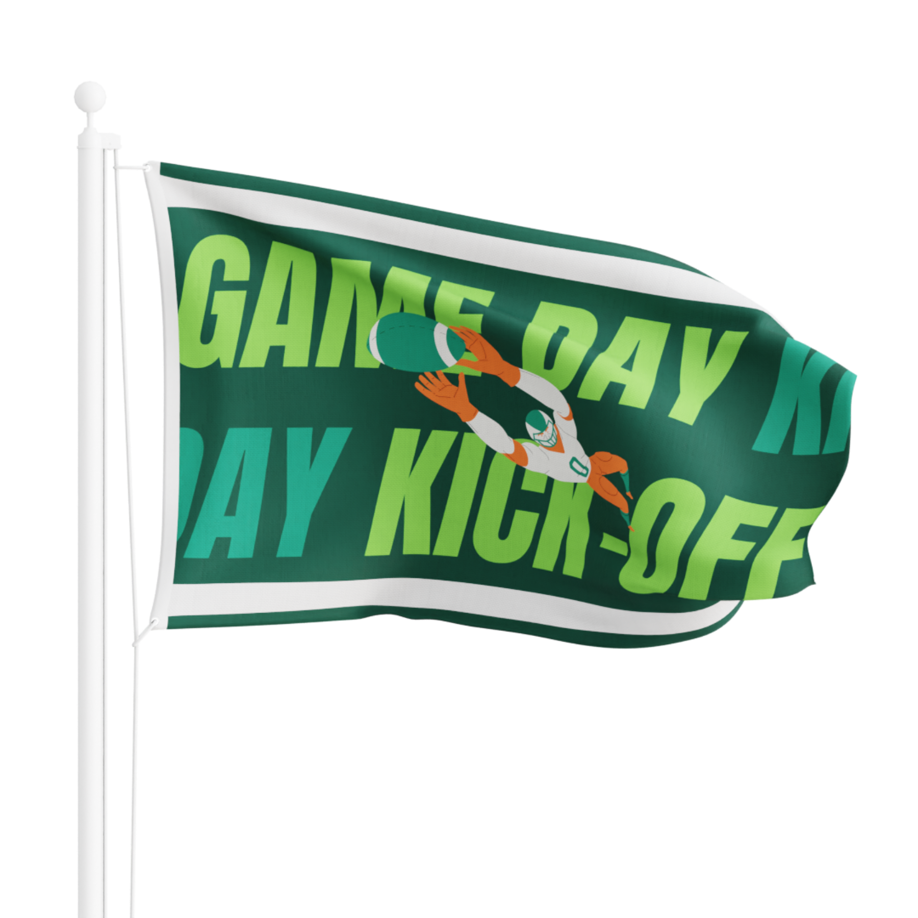 Large Flag 18" x 24" Full Color (Domestically Decorated)