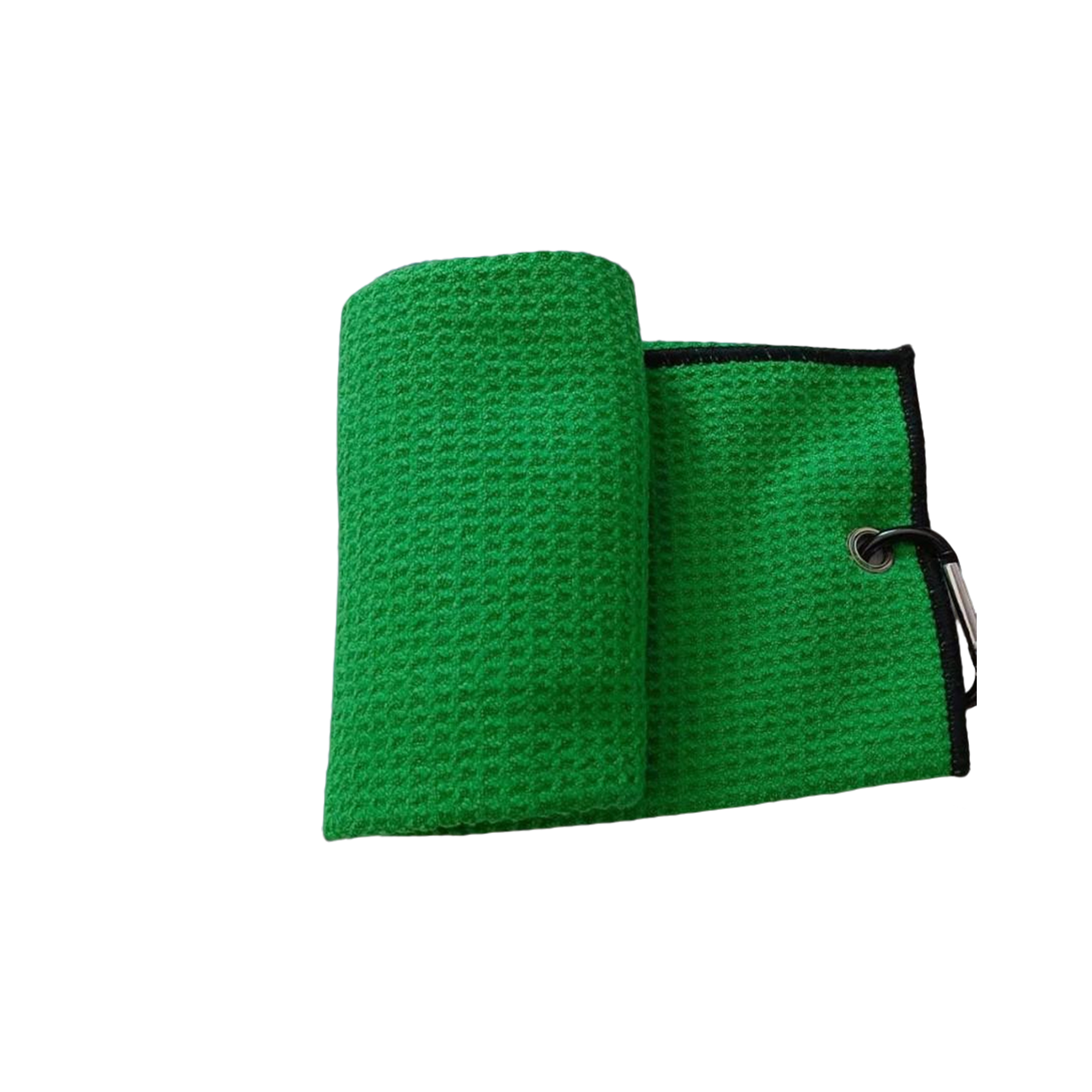 Waffle Microfiber Golf Towel With Carabiner 12 x 12 3
