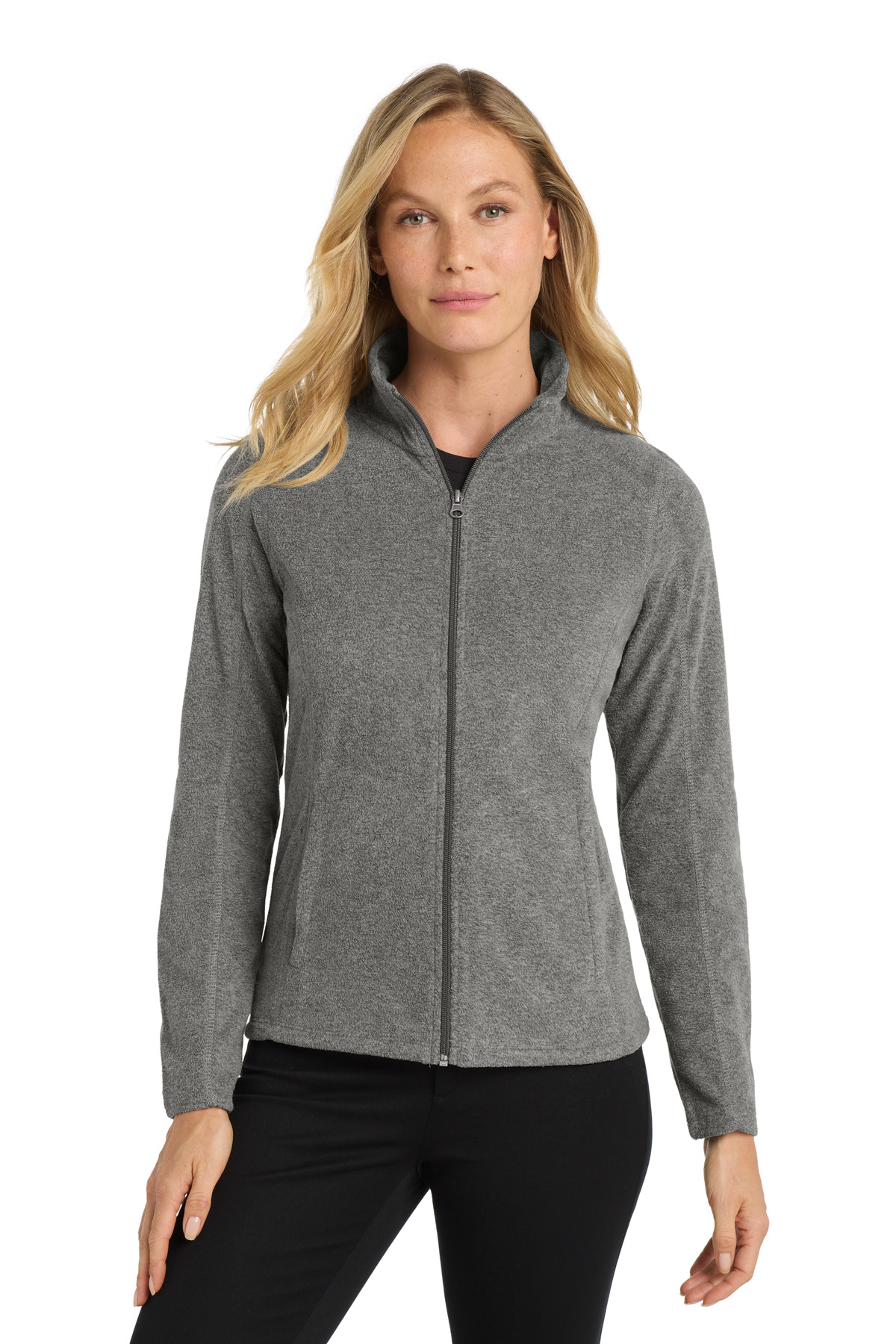 Port Authority Women's Heather Microfleece Full-Zip Jacket. L235 13