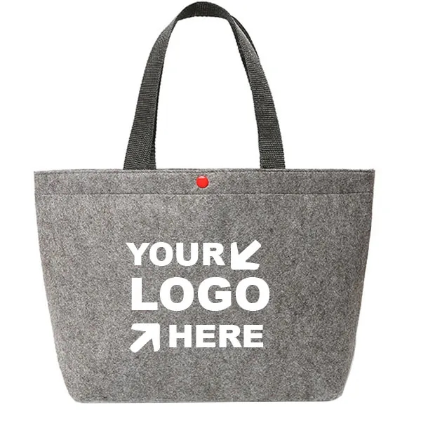 Felt Shopping Tote Bag, custom tote bag with logo imprint 1