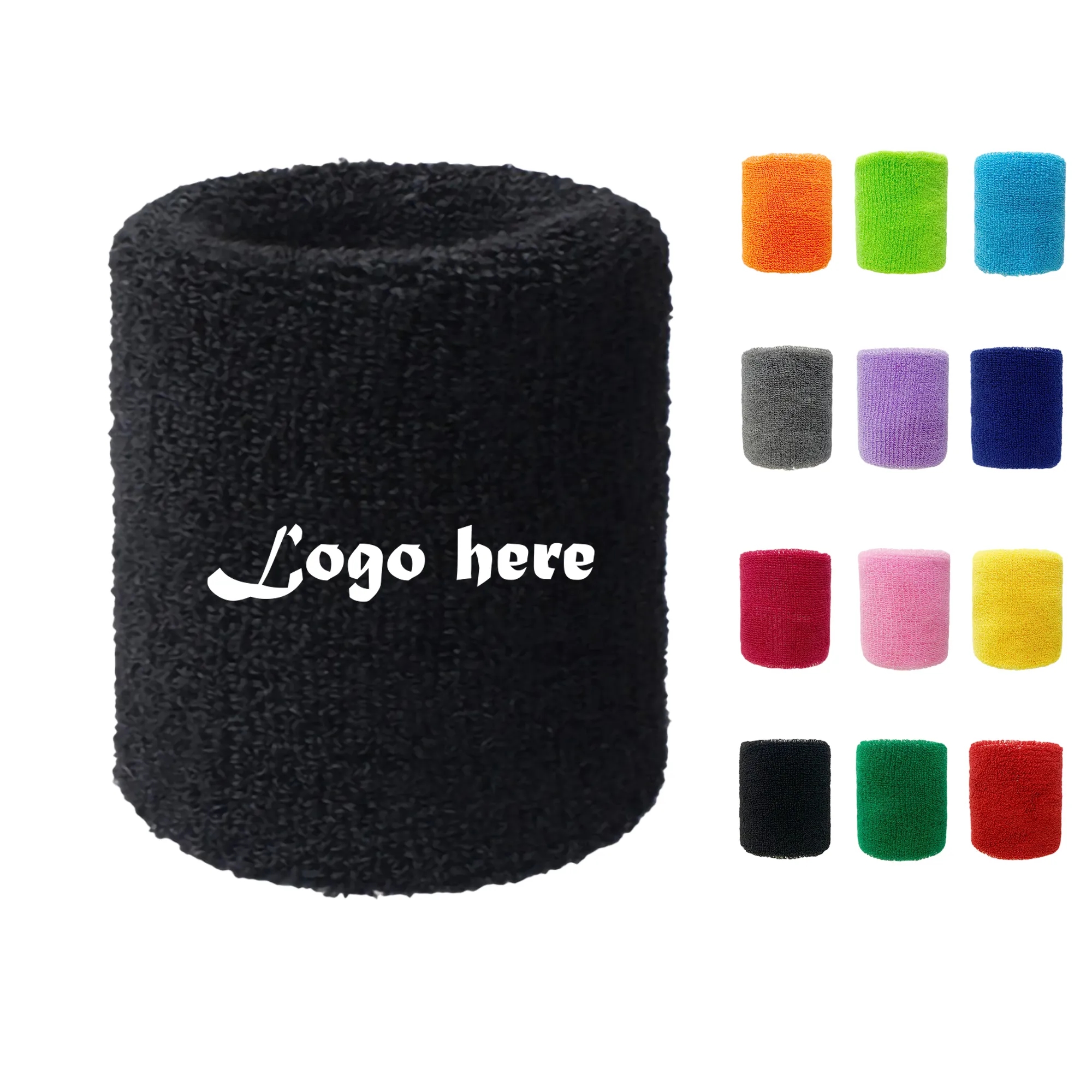MOQ 100PCS Customized Sport Terry Wristband 6