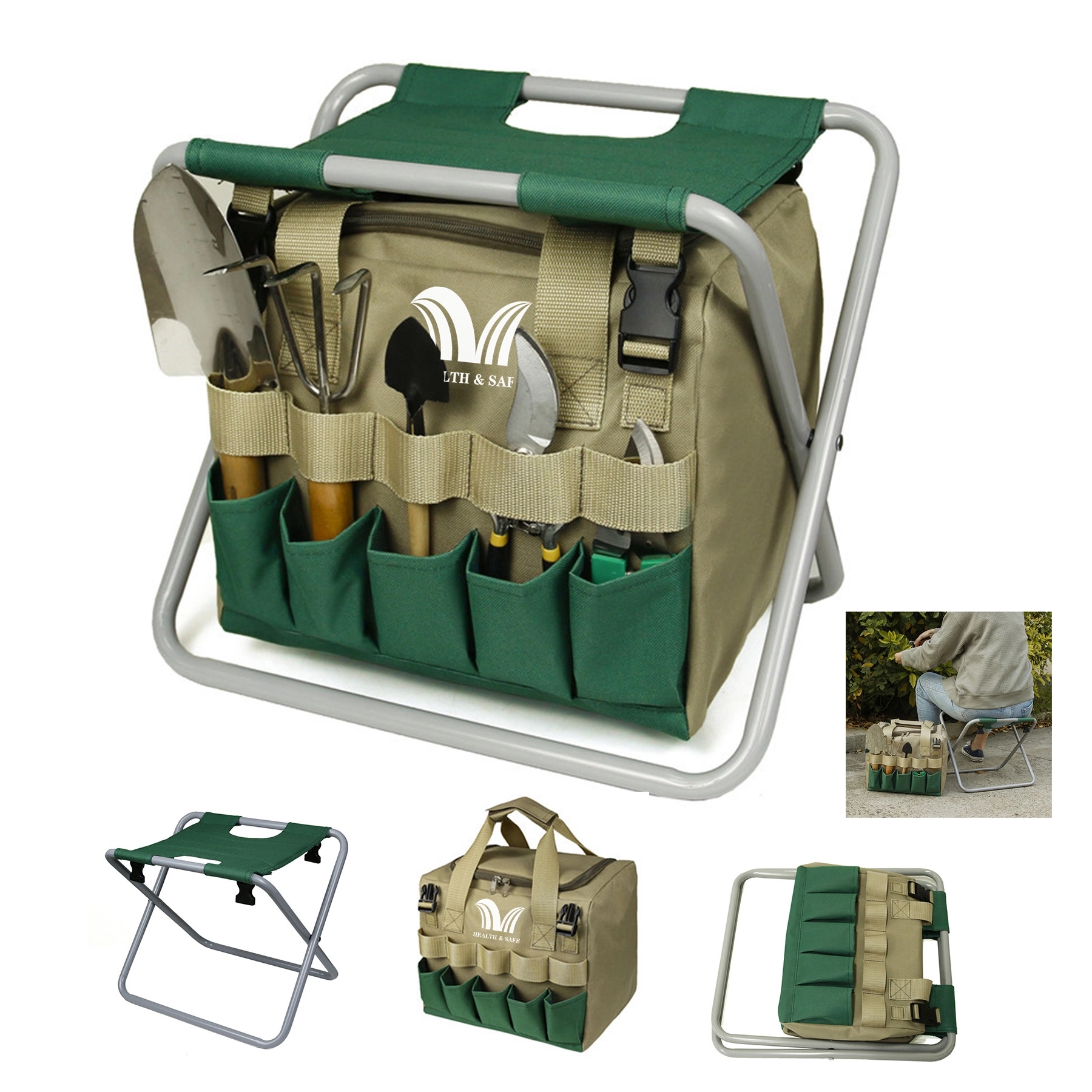 Folding Garden Tool Stool 1