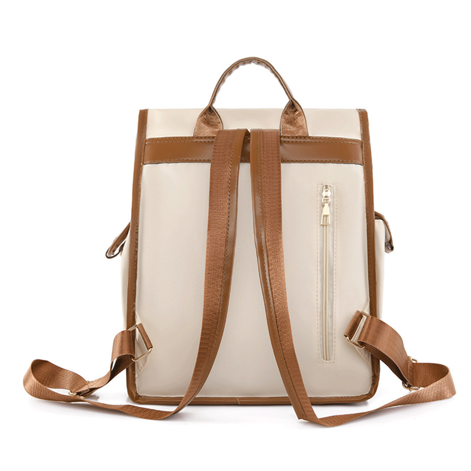 Oxford PU leather casual and large capacity backpack 20