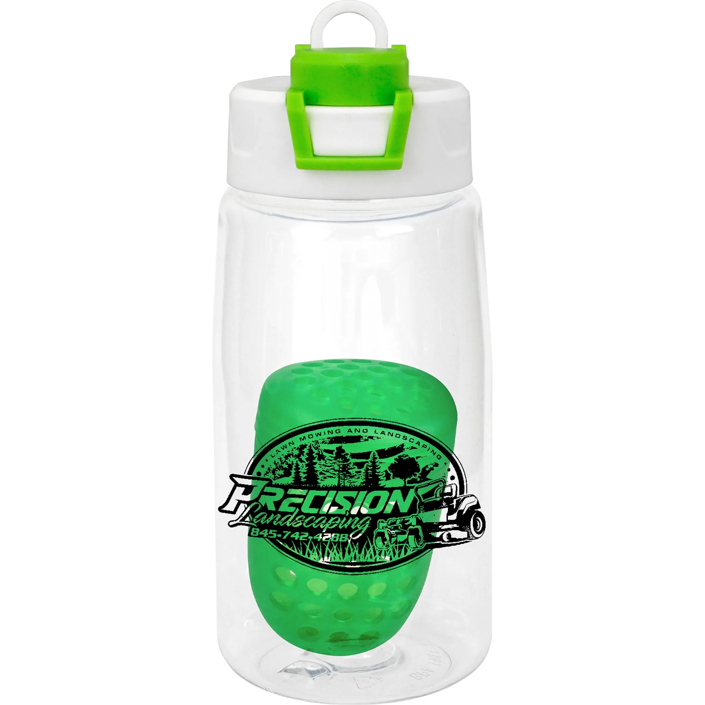Two Tone Pop Up 18 oz. Recycled Bottle with Floating Infuser 7