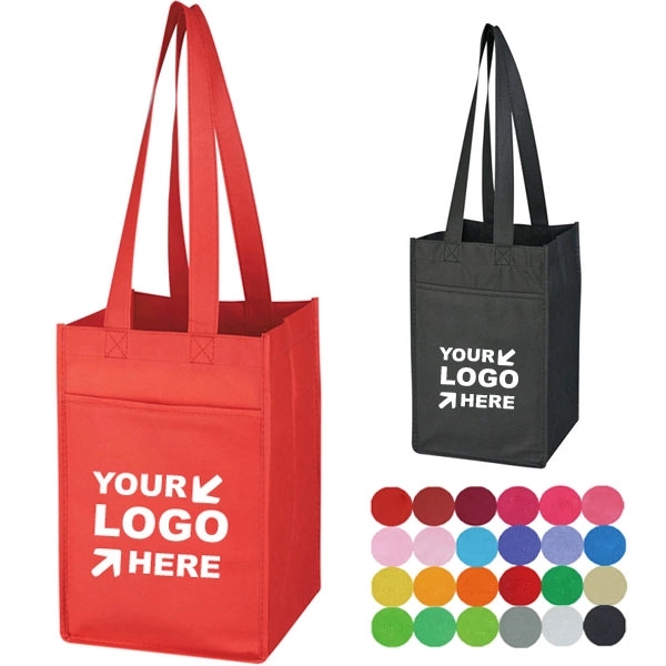 Non-Woven 4 Bottle Wine Tote 4