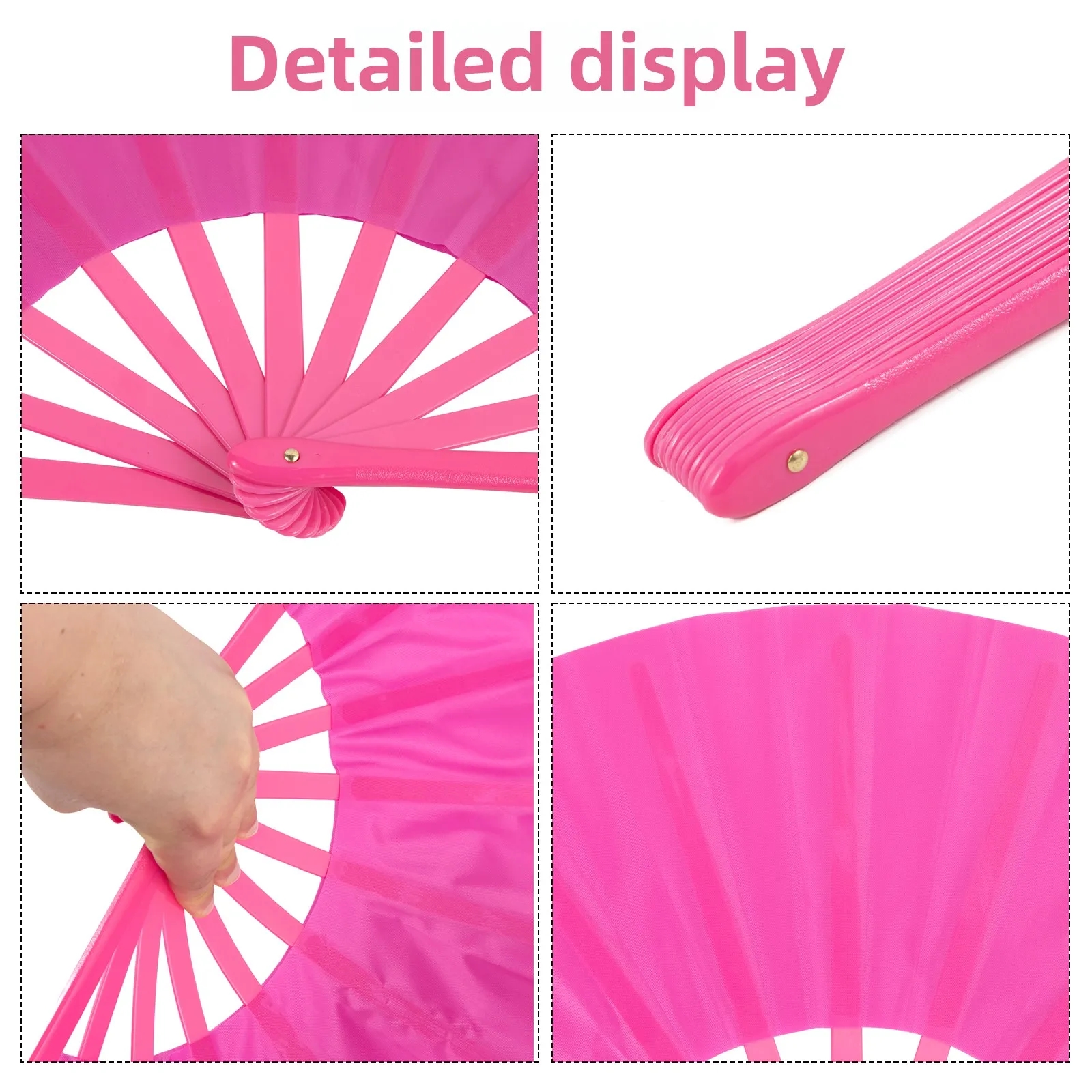 25 Inch Dance Folding Hand Fan 3