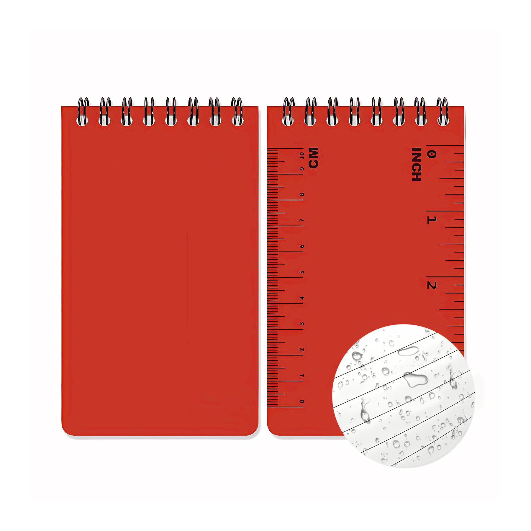 50 Sheet Portable Waterproof Mini Coil Notebook With Scale 6