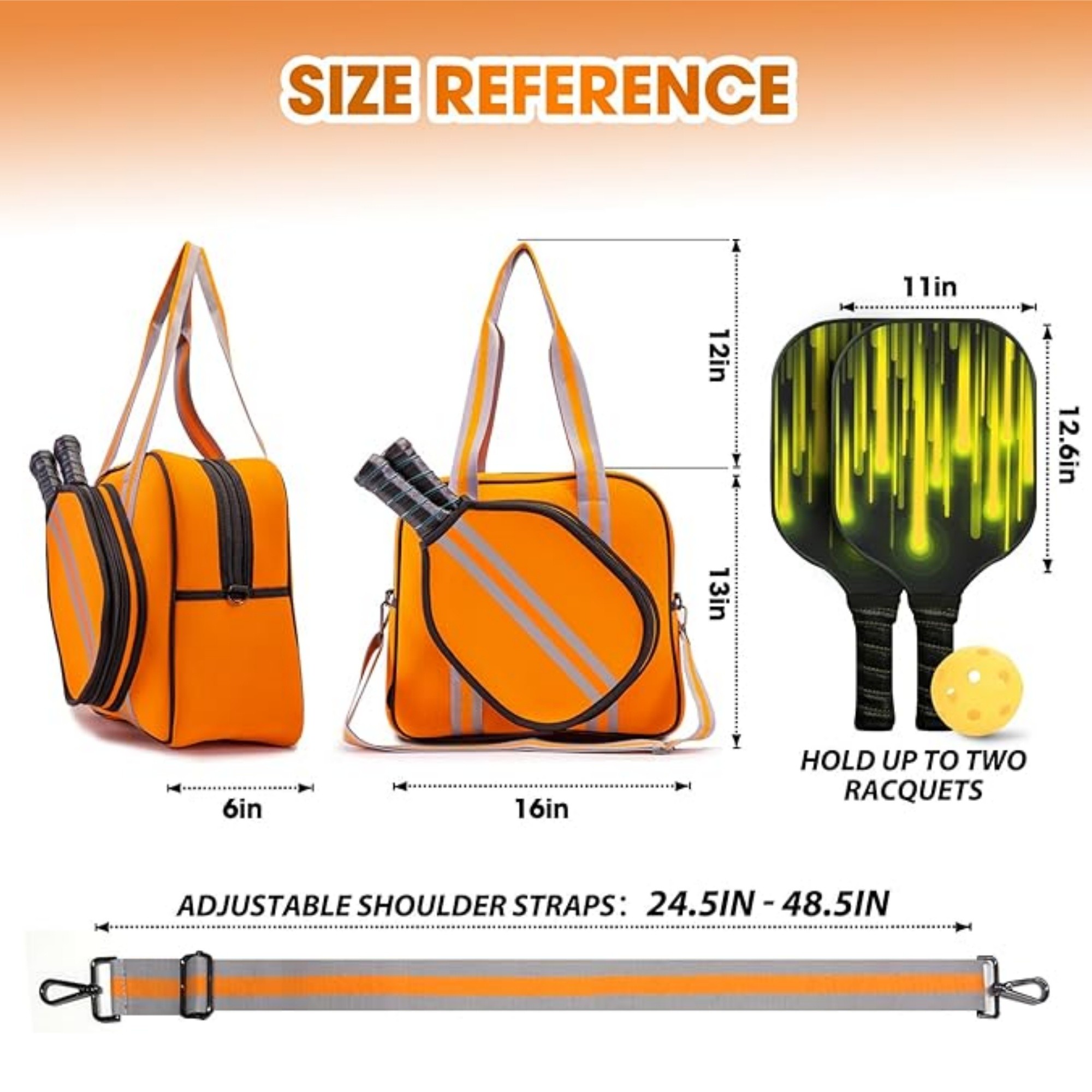 Crossbody Sling Pickleball Bag 9