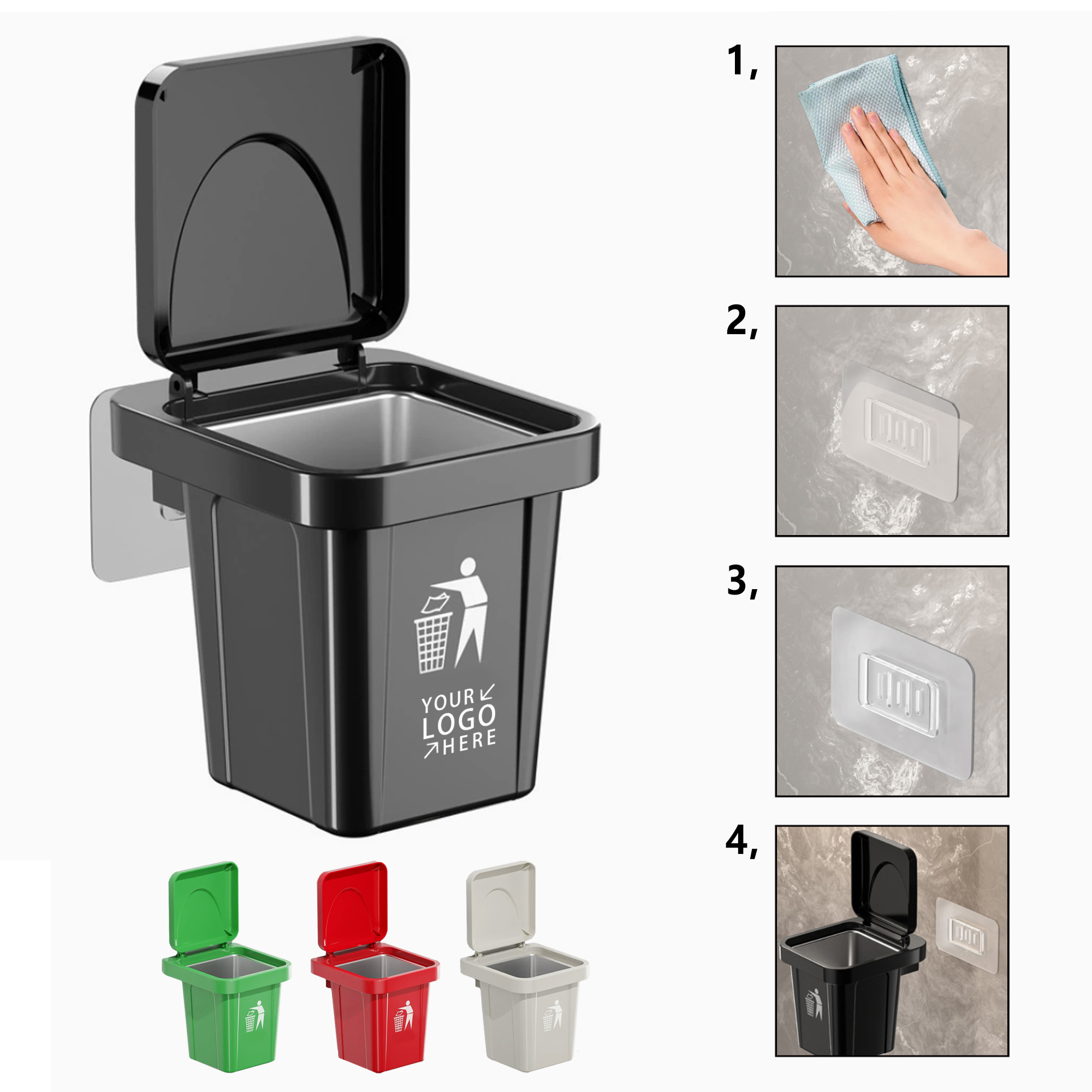 Trash Can Shaped Ashtray 2
