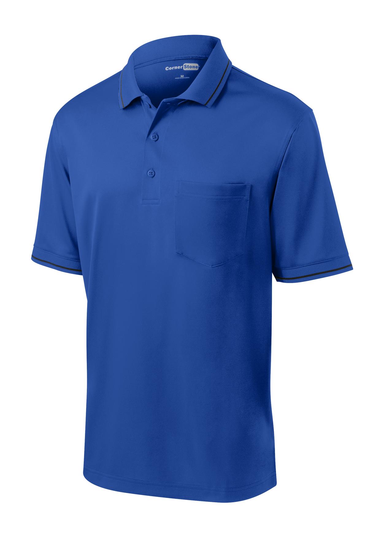 CornerStone Select Snag-Proof Tipped Pocket Polo. CS415 25