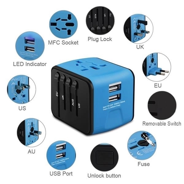Portable International Travel Universal Power Adapter 2