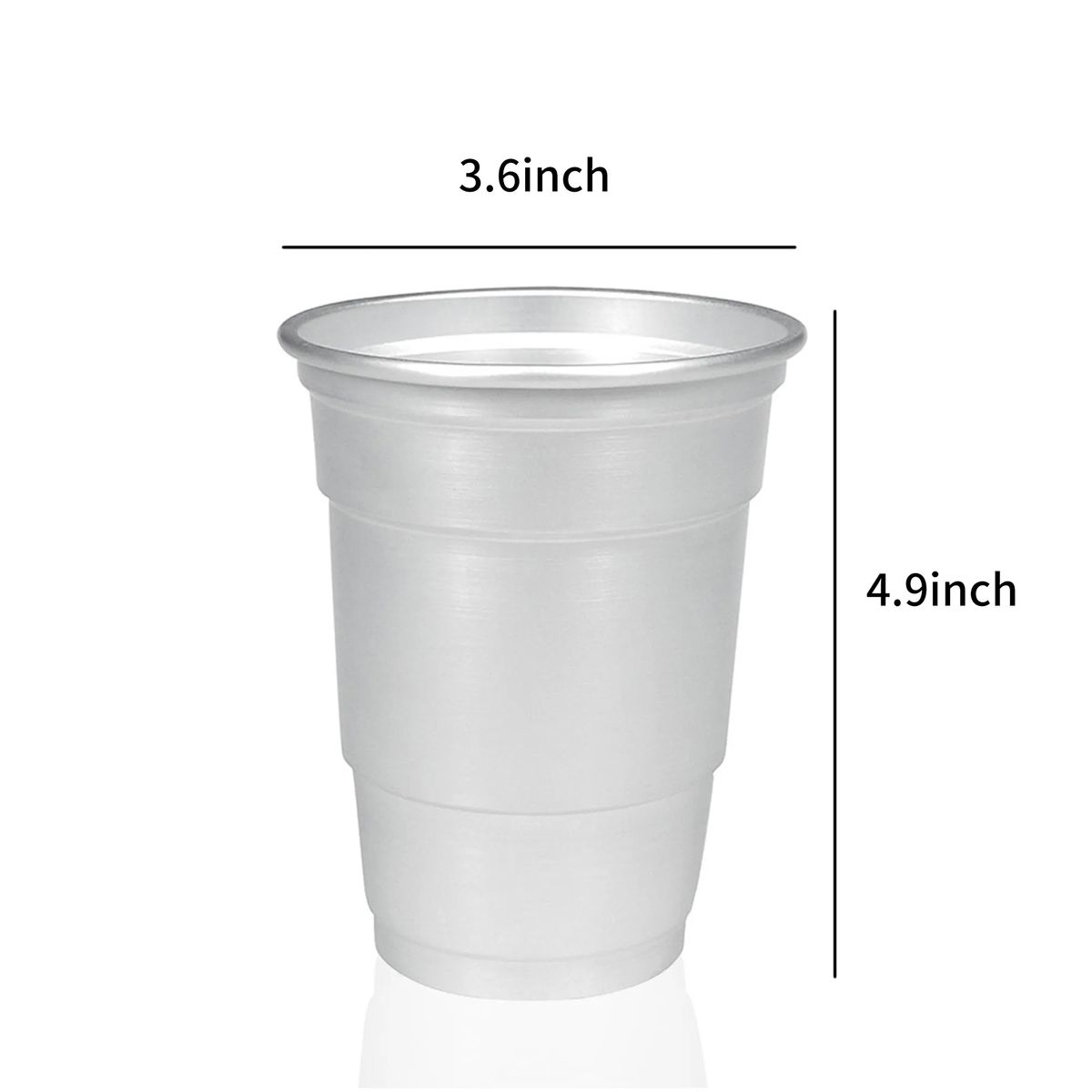 Sturdy Aluminum Party Cup with Smooth Rim 3